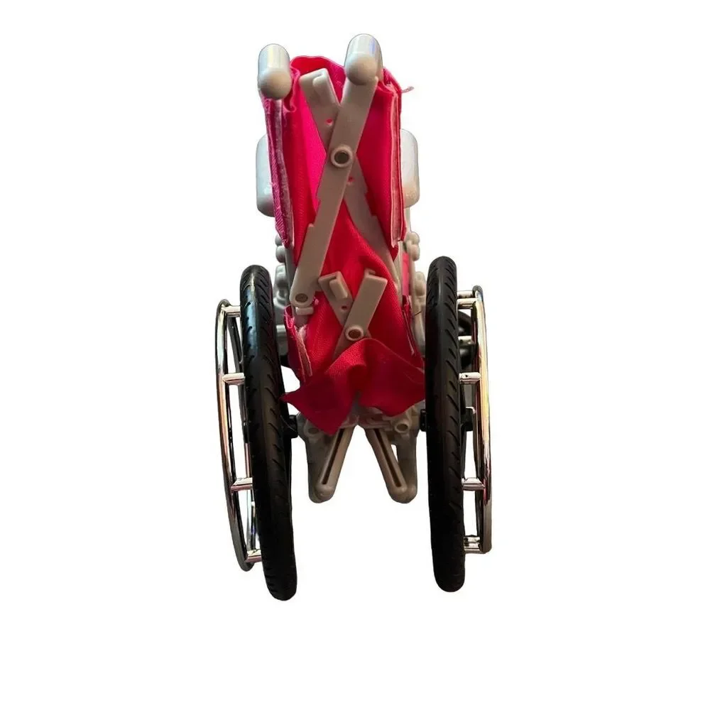 Doll‎ Wheelchair and Doll Helmet Pink fits 18 Inch Dolls Like American Girl Doll